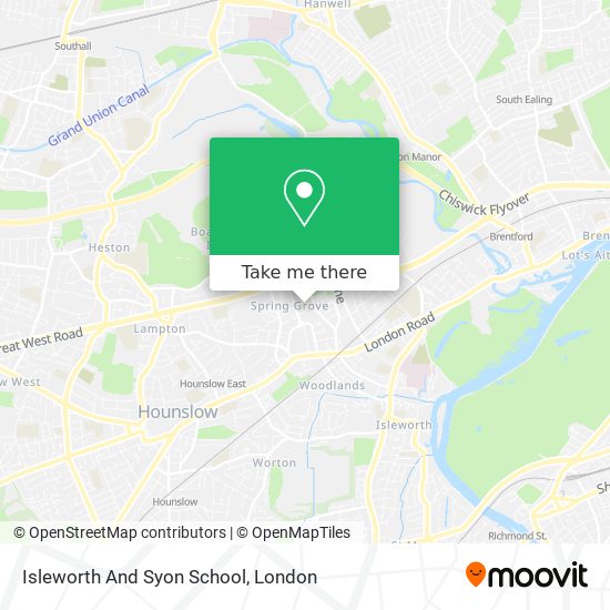 Isleworth And Syon School map