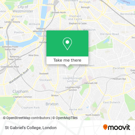 St Gabriel's College map
