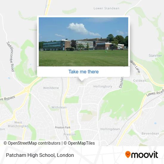 Patcham High School map