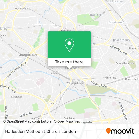 Harlesden Methodist Church map