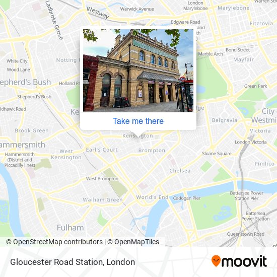 Gloucester Road Station map