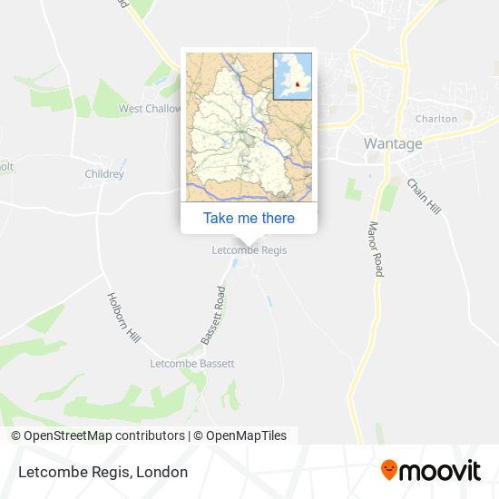 Letcombe Regis map