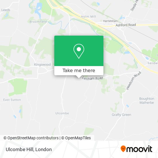Ulcombe Hill map