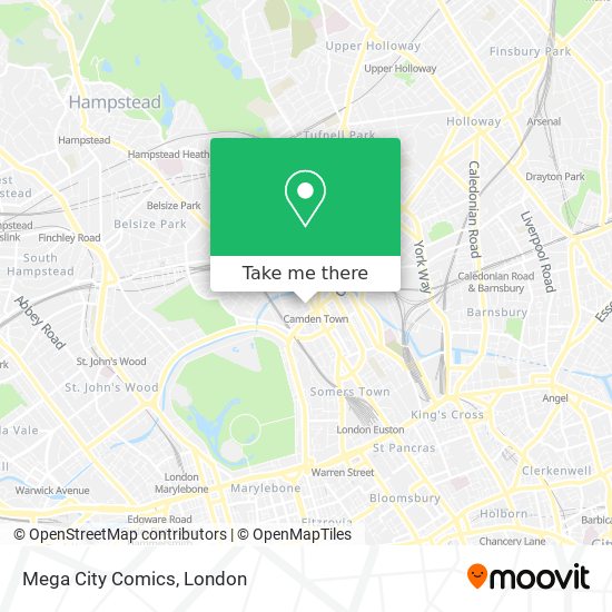 Mega City Comics map