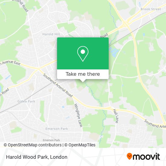 Harold Wood Park map