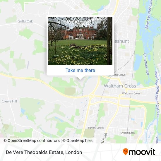 De Vere Theobalds Estate map