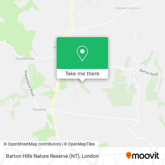 Barton Hills Nature Reserve (NT) map