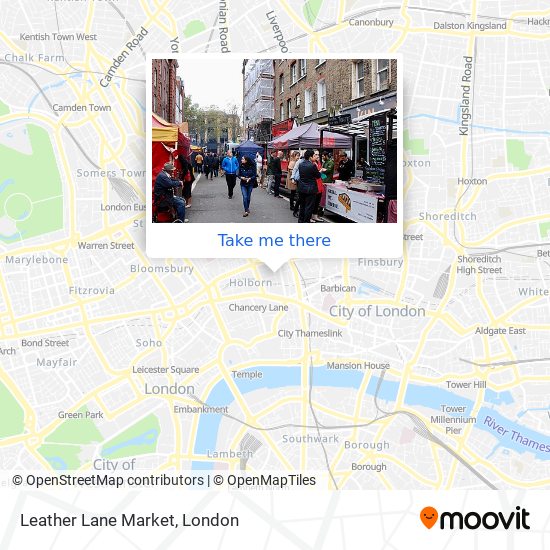 Leather Lane Market map