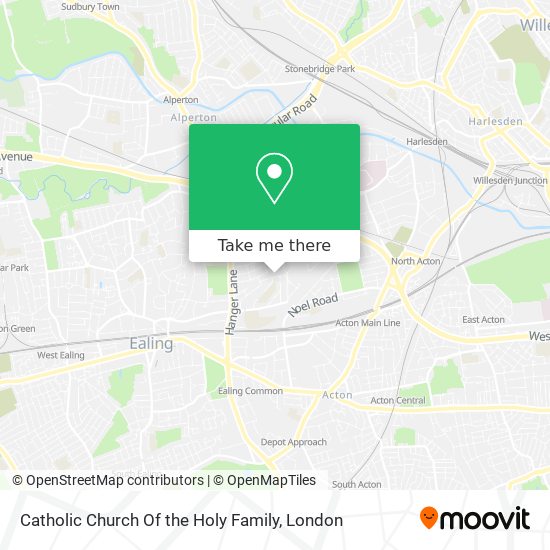 Catholic Church Of the Holy Family map