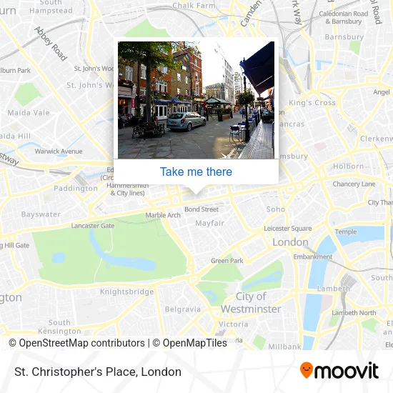 St. Christopher's Place map