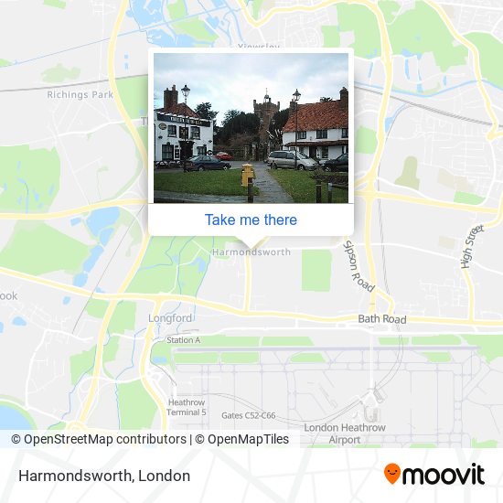 Harmondsworth map