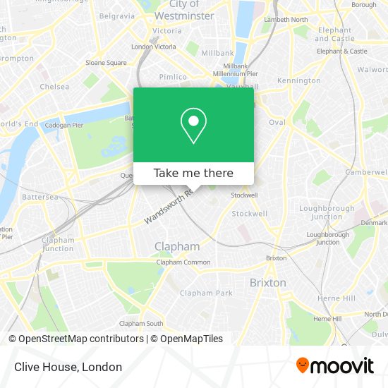Clive House map