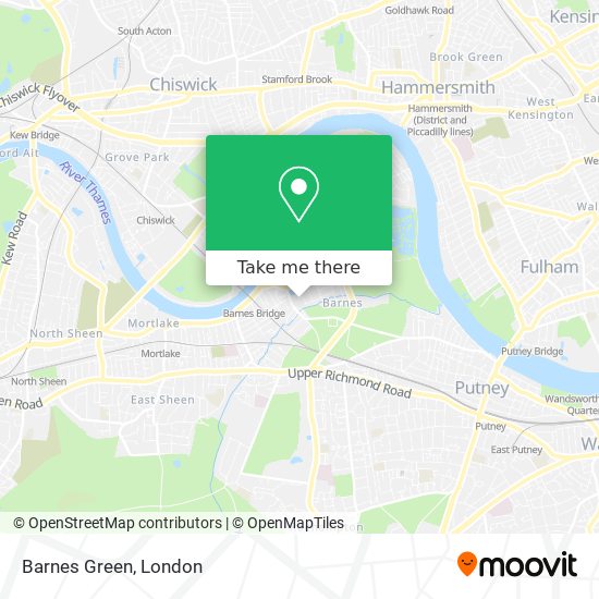 Barnes Green map