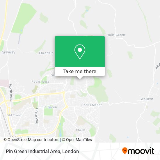 Pin Green Industrial Area map