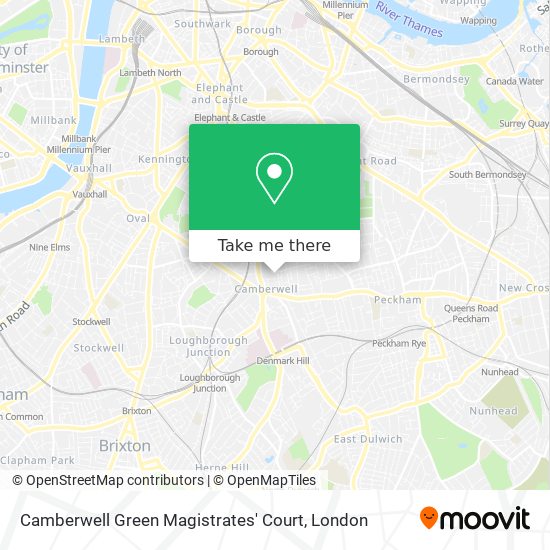 Camberwell Green Magistrates' Court map