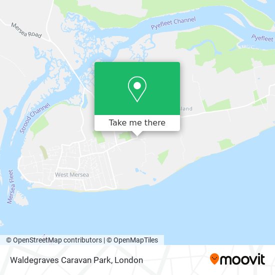 Waldegraves Caravan Park map