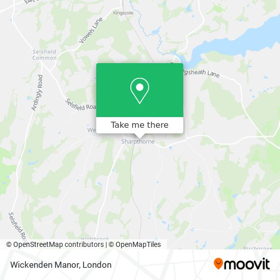 Wickenden Manor map