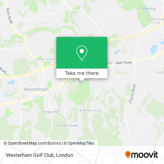 Westerham Golf Club map