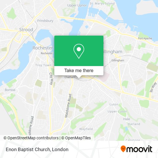 Enon Baptist Church map