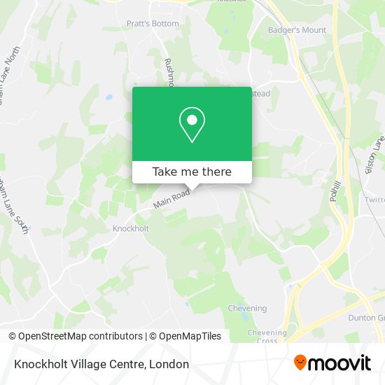 Knockholt Village Centre map