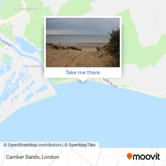 Camber Sands map
