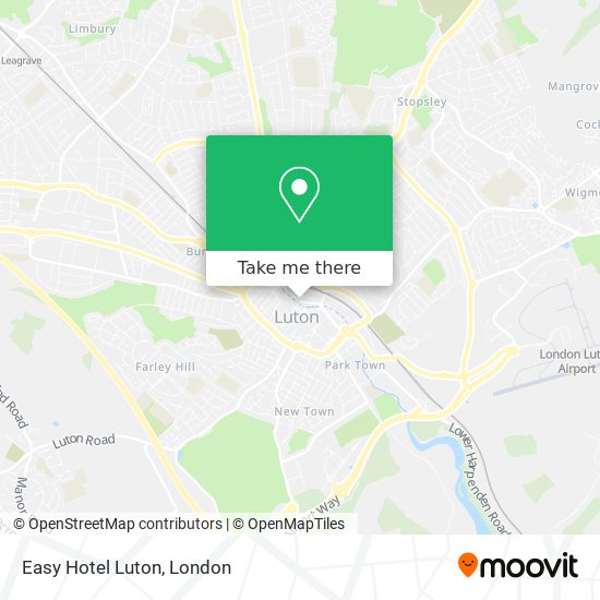 Easy Hotel Luton map