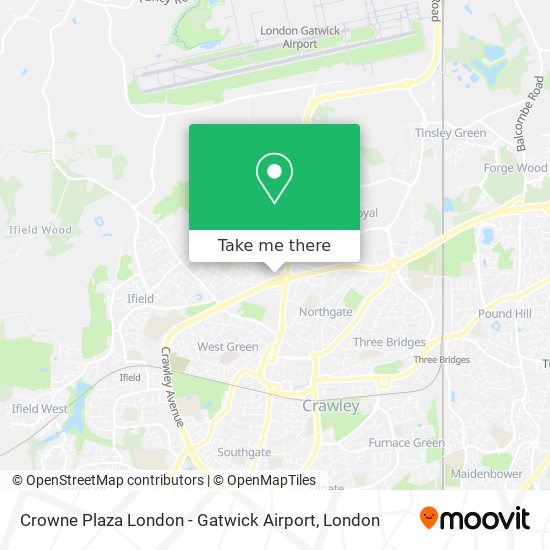 Crowne Plaza London - Gatwick Airport map