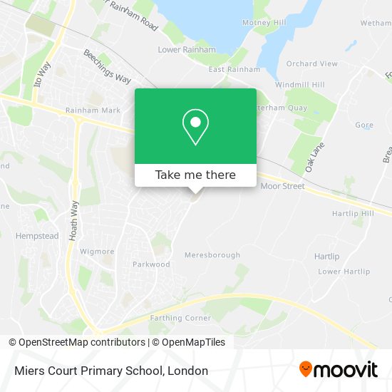 Miers Court Primary School map