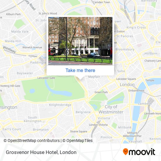 Grosvenor House Hotel map