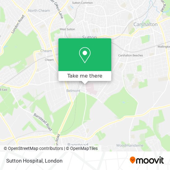 Sutton Hospital map
