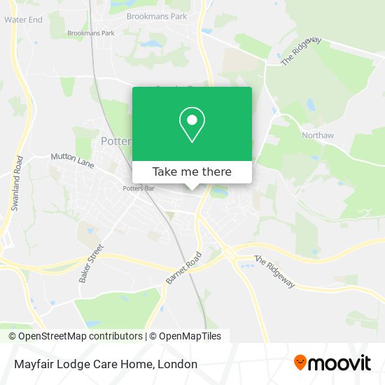 Mayfair Lodge Care Home map