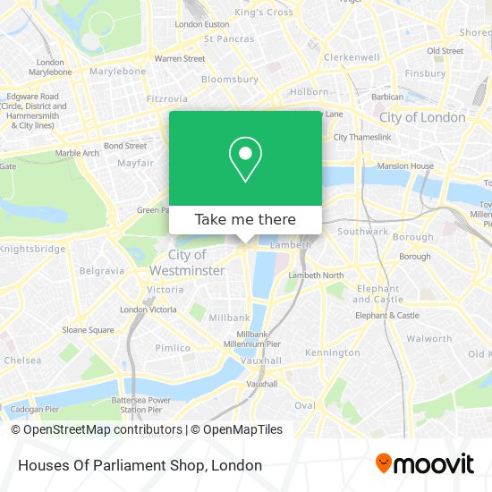 Houses Of Parliament Shop map