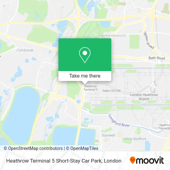 Heathrow Terminal 5 Short-Stay Car Park map