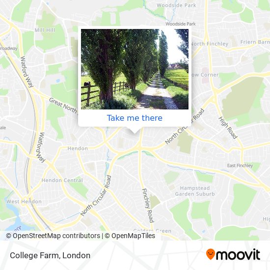 College Farm map