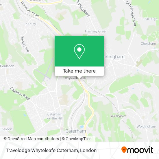 Travelodge Whyteleafe Caterham map
