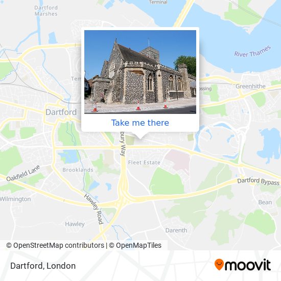 How To Get To Dartford In Dartford By Bus Train Dlr Or Tube