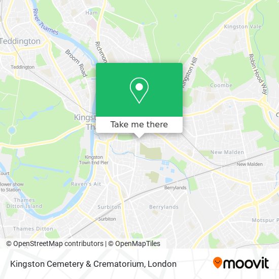 Kingston Cemetery & Crematorium map