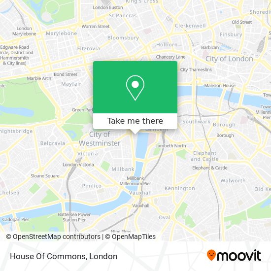 House Of Commons map