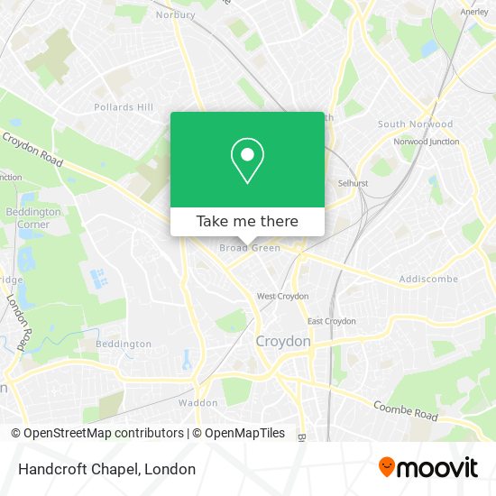 Handcroft Chapel map