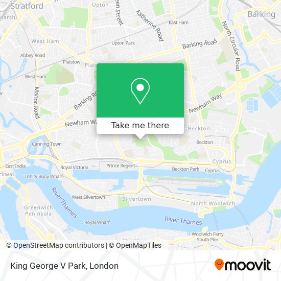 King George V Park map