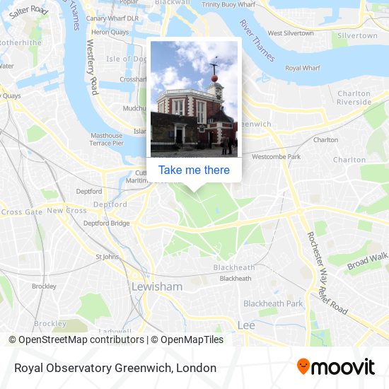Royal Observatory Greenwich map