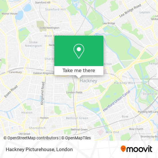 Hackney Picturehouse map