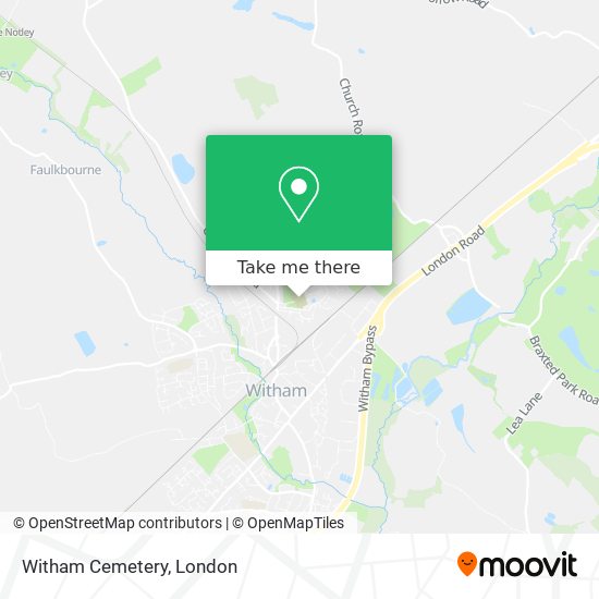 Witham Cemetery map