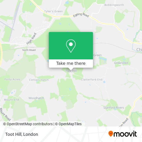 Toot Hill map