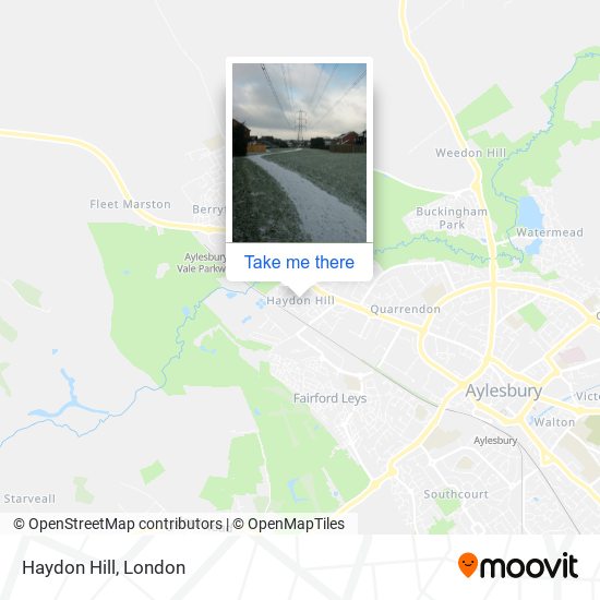 Haydon Hill map