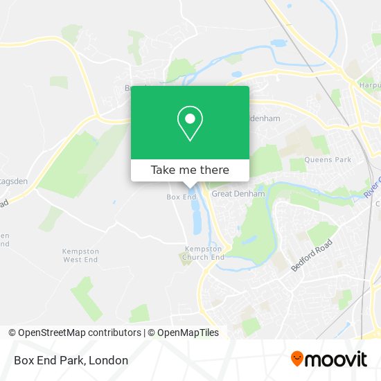 Box End Park map