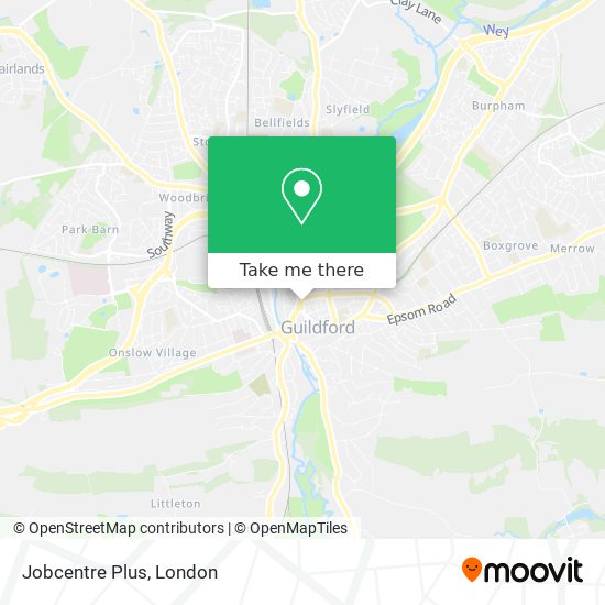 Jobcentre Plus map