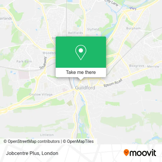Jobcentre Plus map