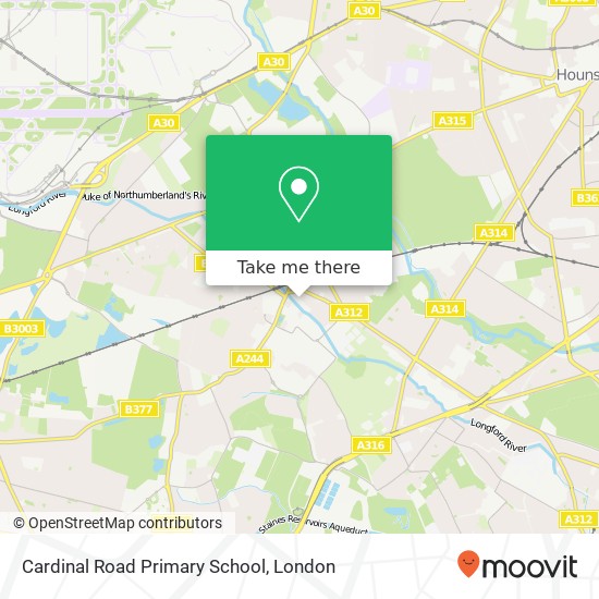 Cardinal Road Primary School map