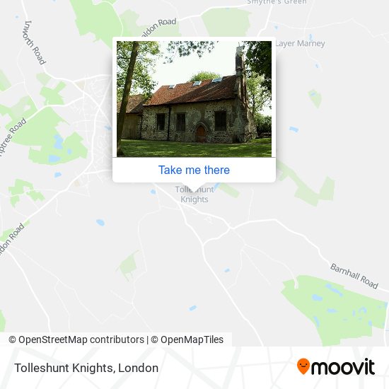 Tolleshunt Knights map